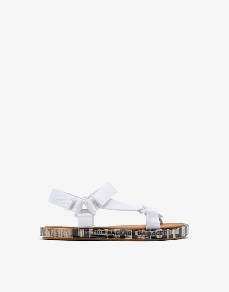 Strapped leather sandals 1