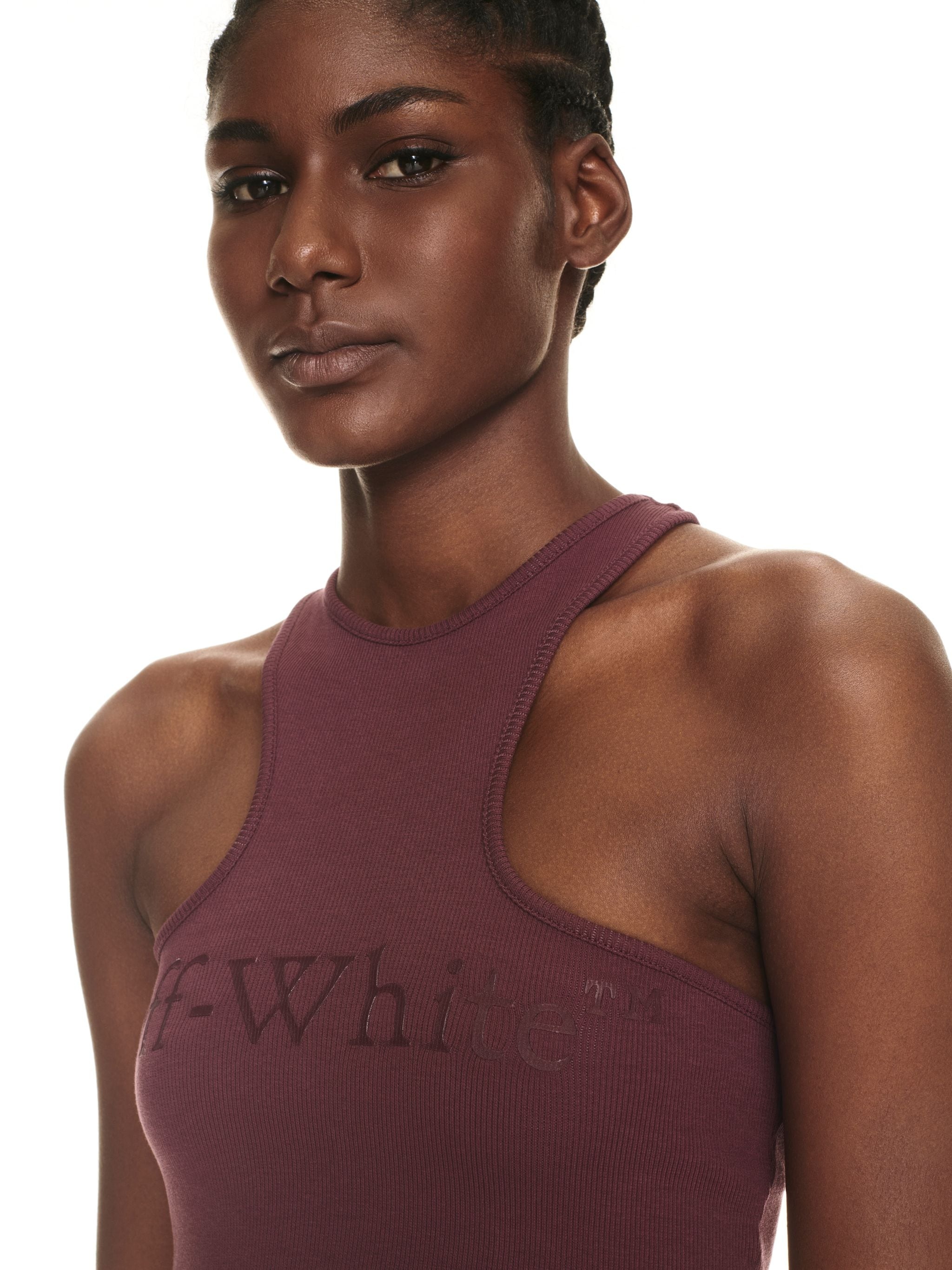 Thick Big Logo Rowing Top Burgundy Burg - 5