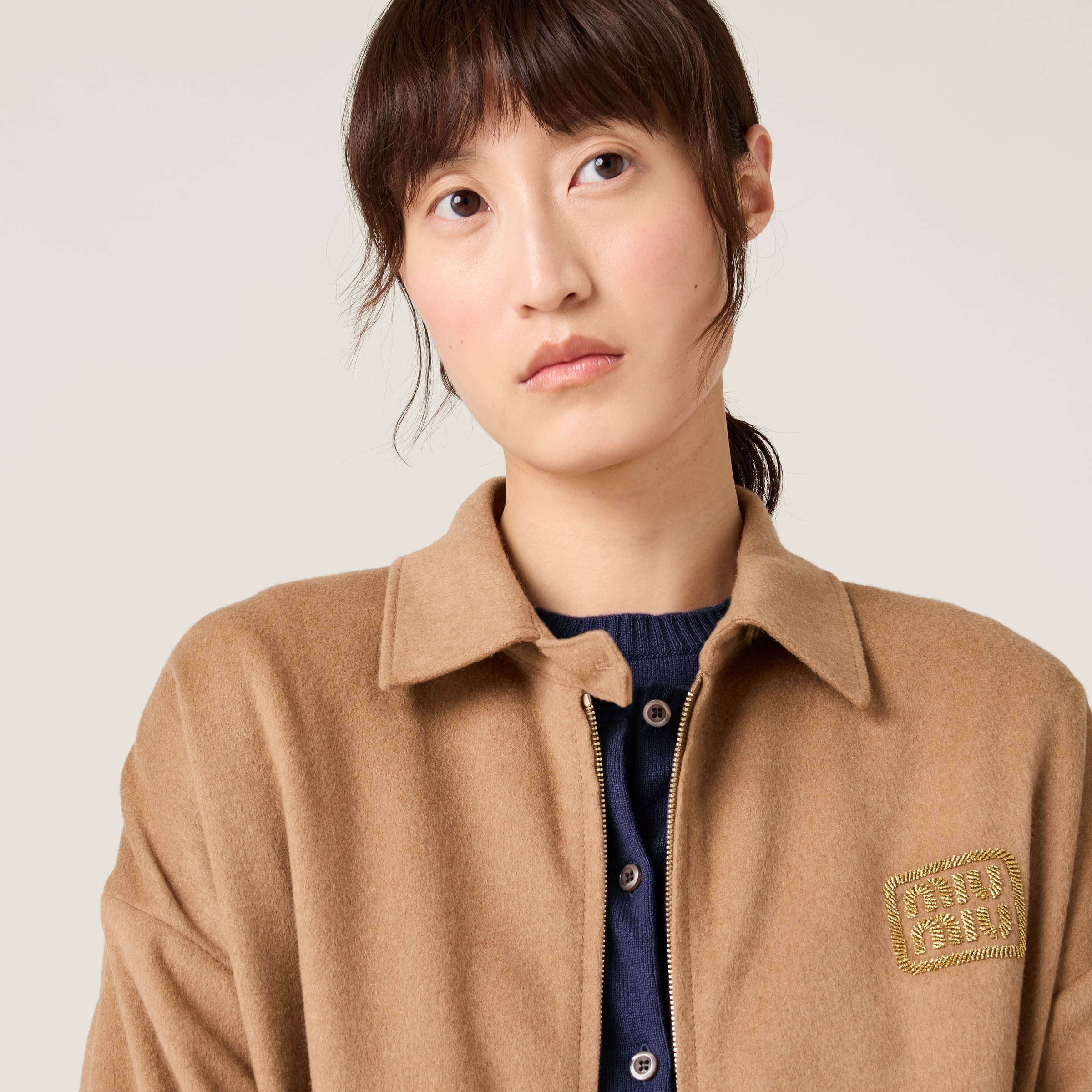 Camel-hair blouson - 5