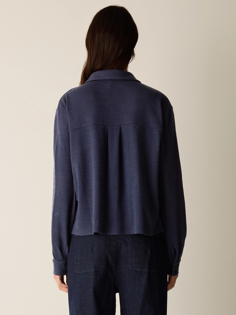 Cross Hatch Stretch Jersey Classic Collar Shirt 4