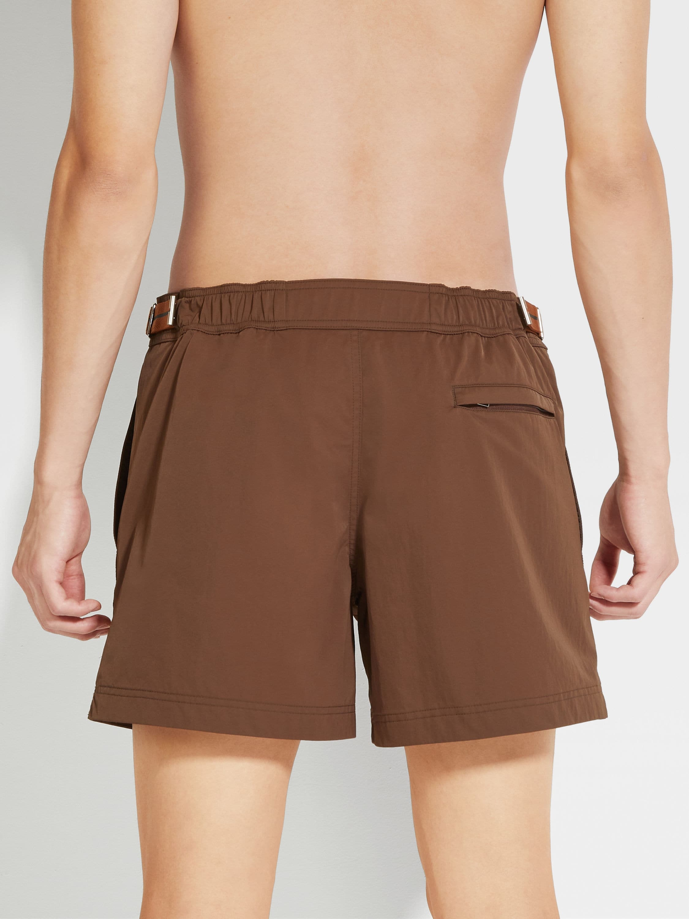 ZEGNA 232 ROAD BRAND MARK SWIM TRUNKS - 3