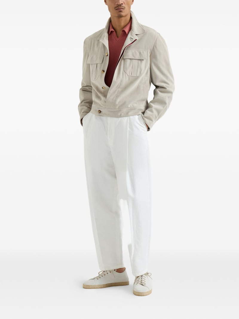 Brunello Cucinelli ribbed T-shirt outlook