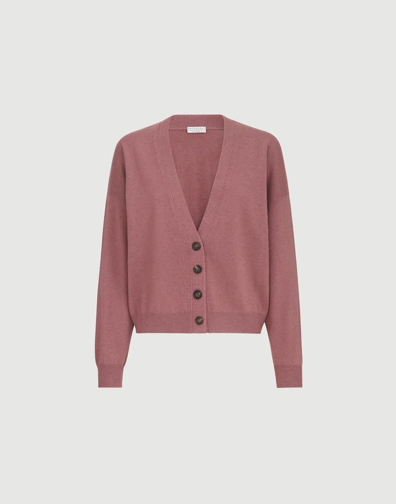 Cashmere cardigan with monili 1