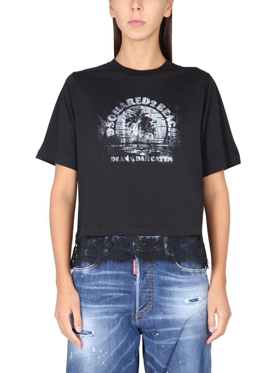 DSQUARED2 T-SHIRT WITH LOGO - 1