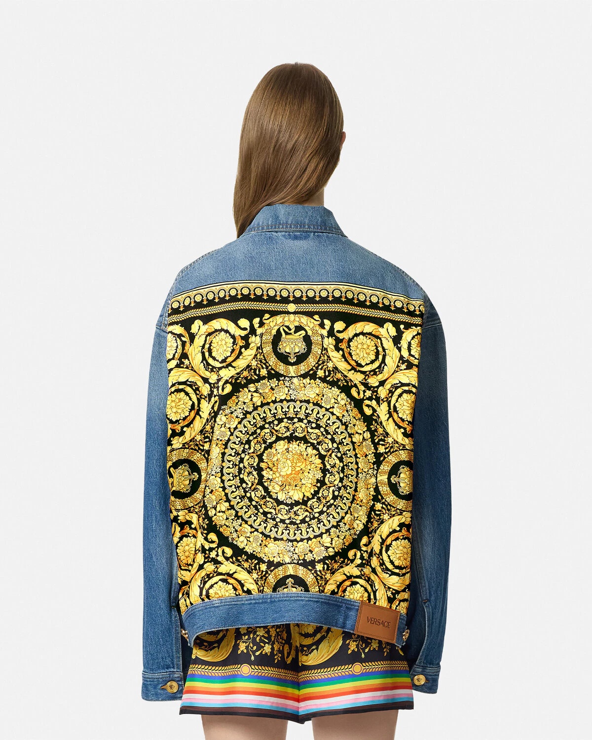 Pride Barocco Oversized Denim Jacket - 5