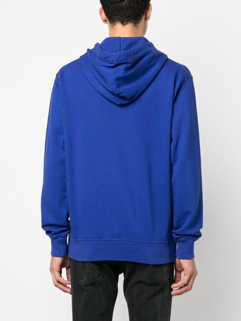 logo-print cotton hoodie 4