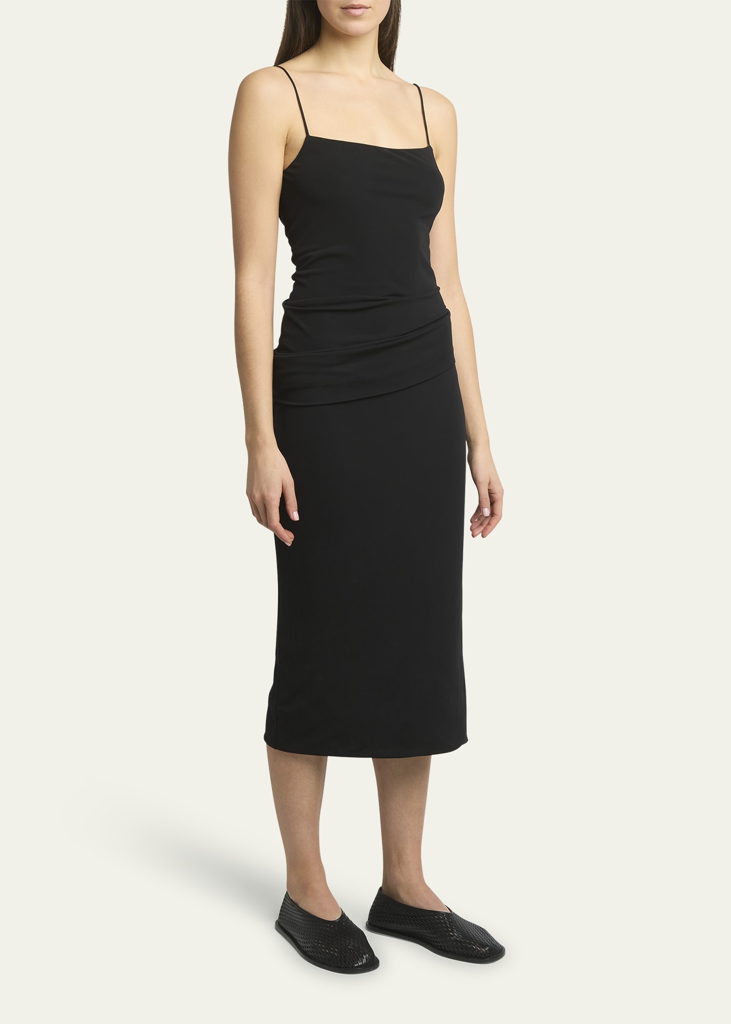 Blaire Draped Jersey Midi Dress - 4