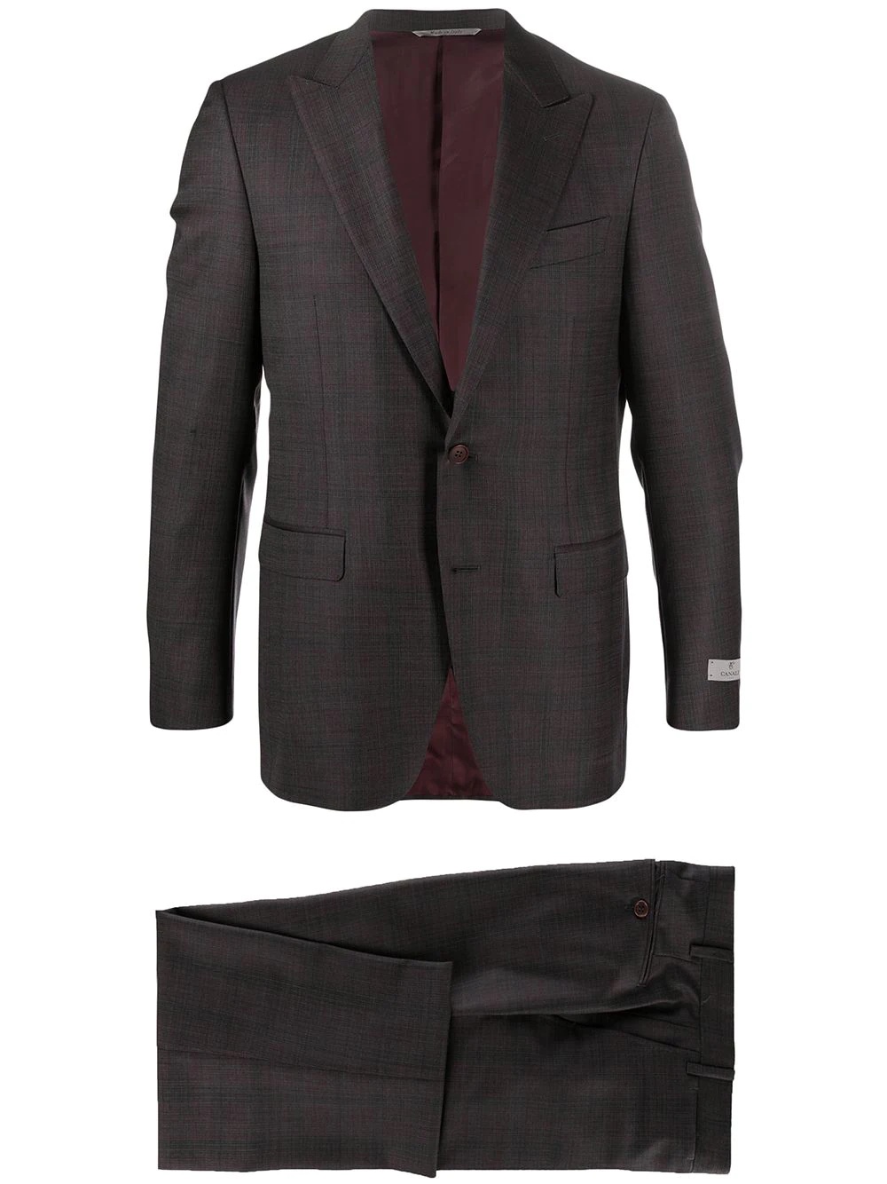 two-piece wool suit - 1