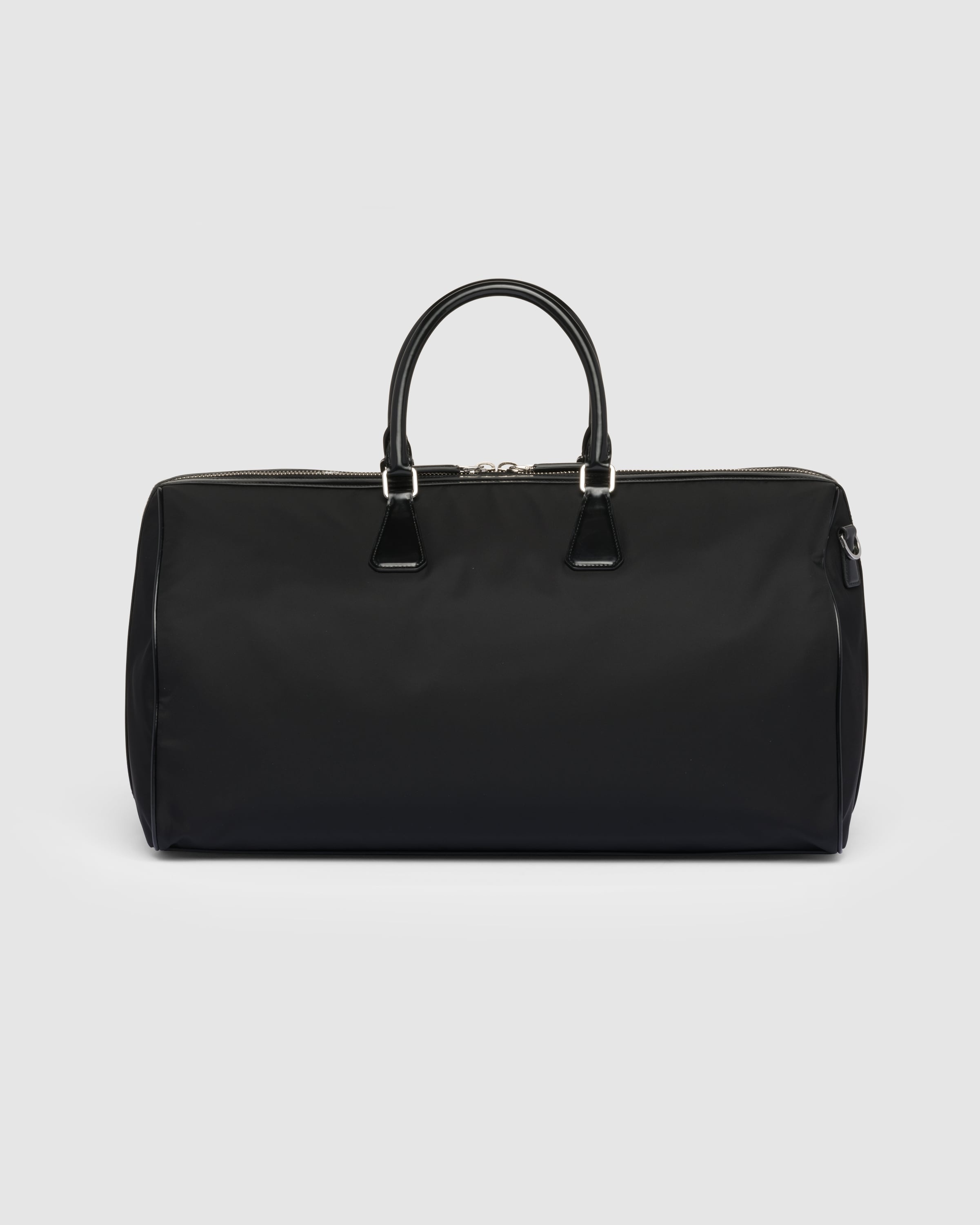 Re-Nylon and brushed leather duffel bag - 4