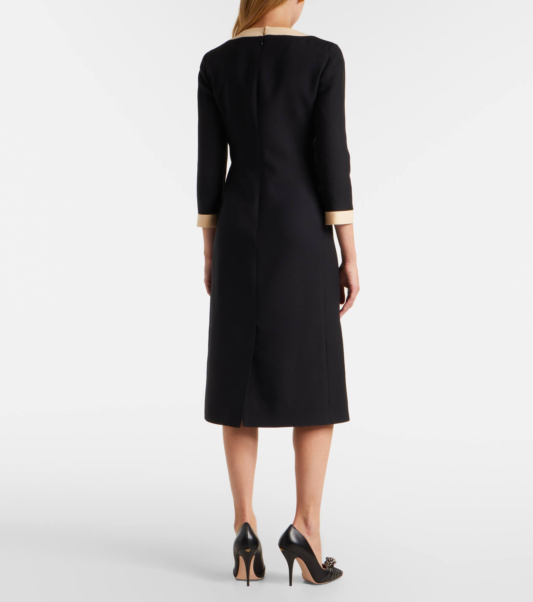 Crepe Couture midi dress - 3