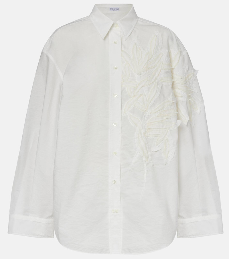 floral-appliqué shirt 1
