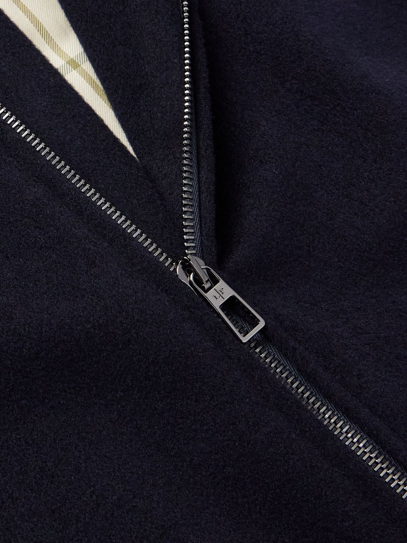 Ivy Storm System® Cashmere-Felt Bomber Jacket Navy 4