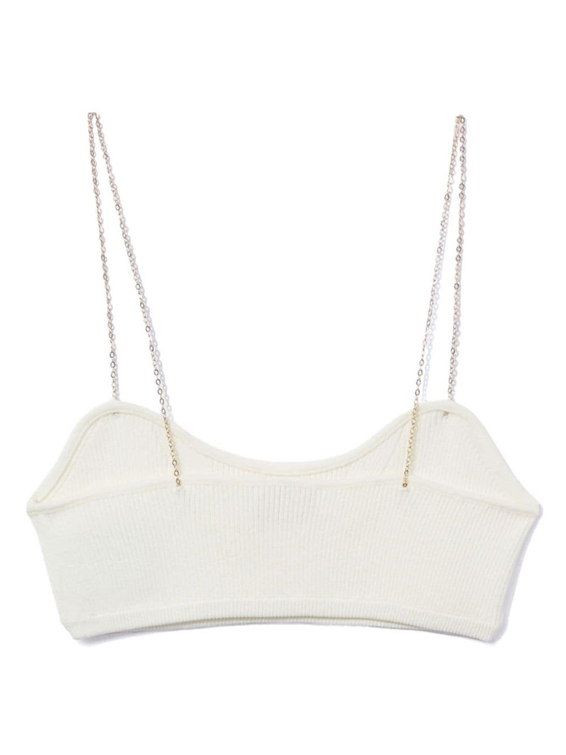 PUCCI logo-plaque ribbed crop top outlook