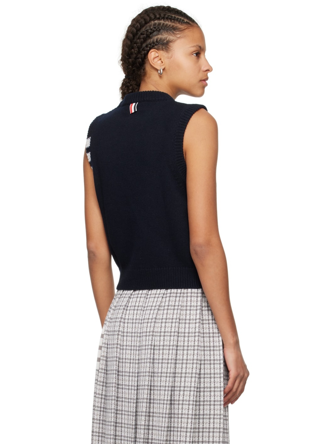 Navy 4-Bar Rose Icon Vest - 3