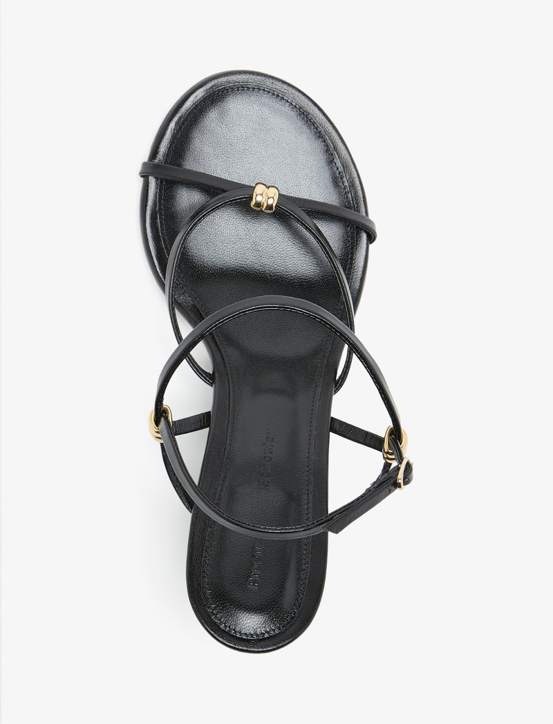 Proenza Schouler Coil Wedge Sandals in Slick Nappa outlook