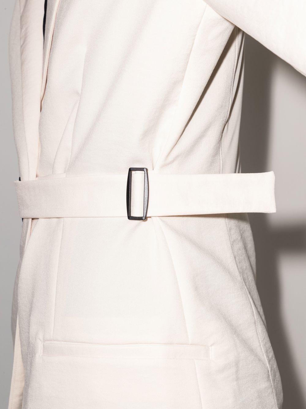 oversized-belted blazer - 7