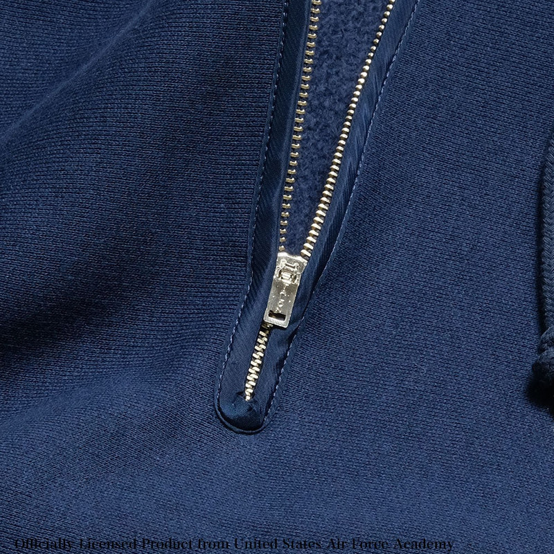 REVERSE WEAVE HALF ZIP HOODED SWEATSHIRT - USAFA - C3-A119 7