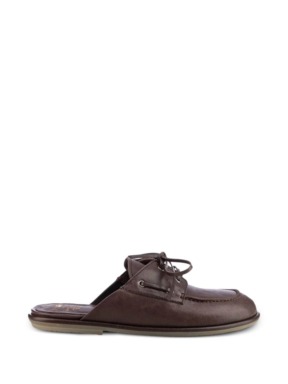 Love 106 lace-detail flat leather mules - 1