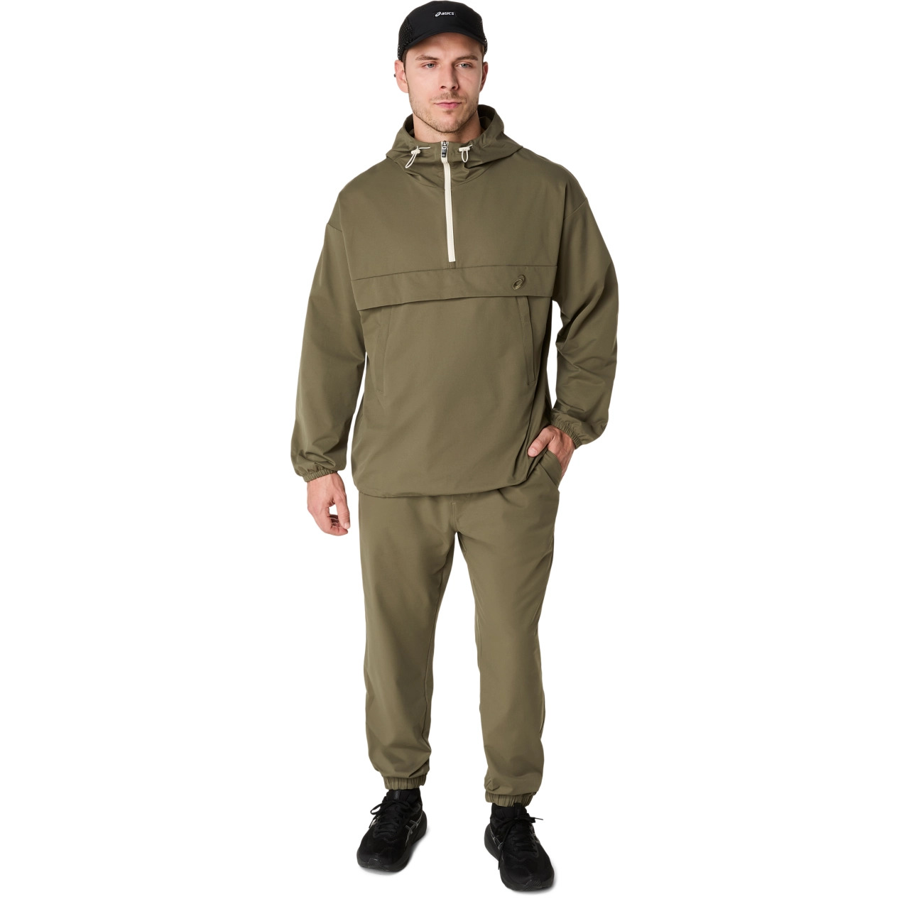 DOUBLE WEAVE RELAXED PULL OVER JACKET - 8