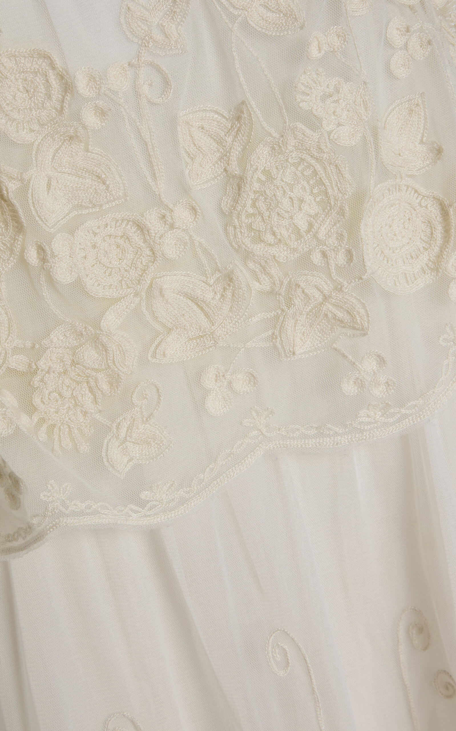 Arielle Tiered Lace Midi Dress ivory - 5
