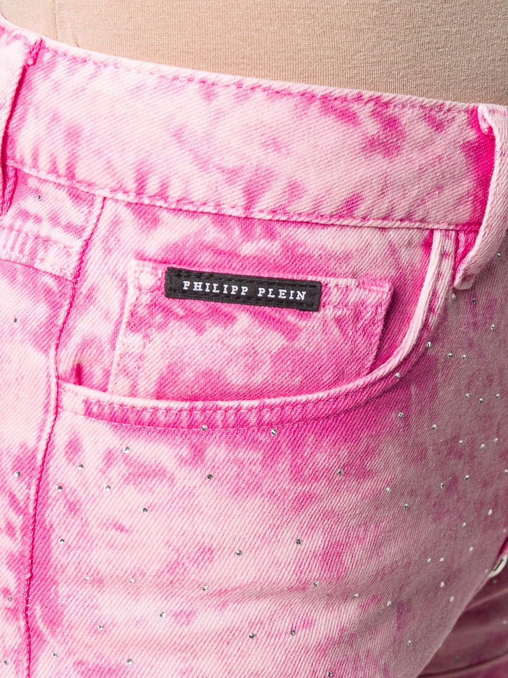 acid-wash denim shorts - 5