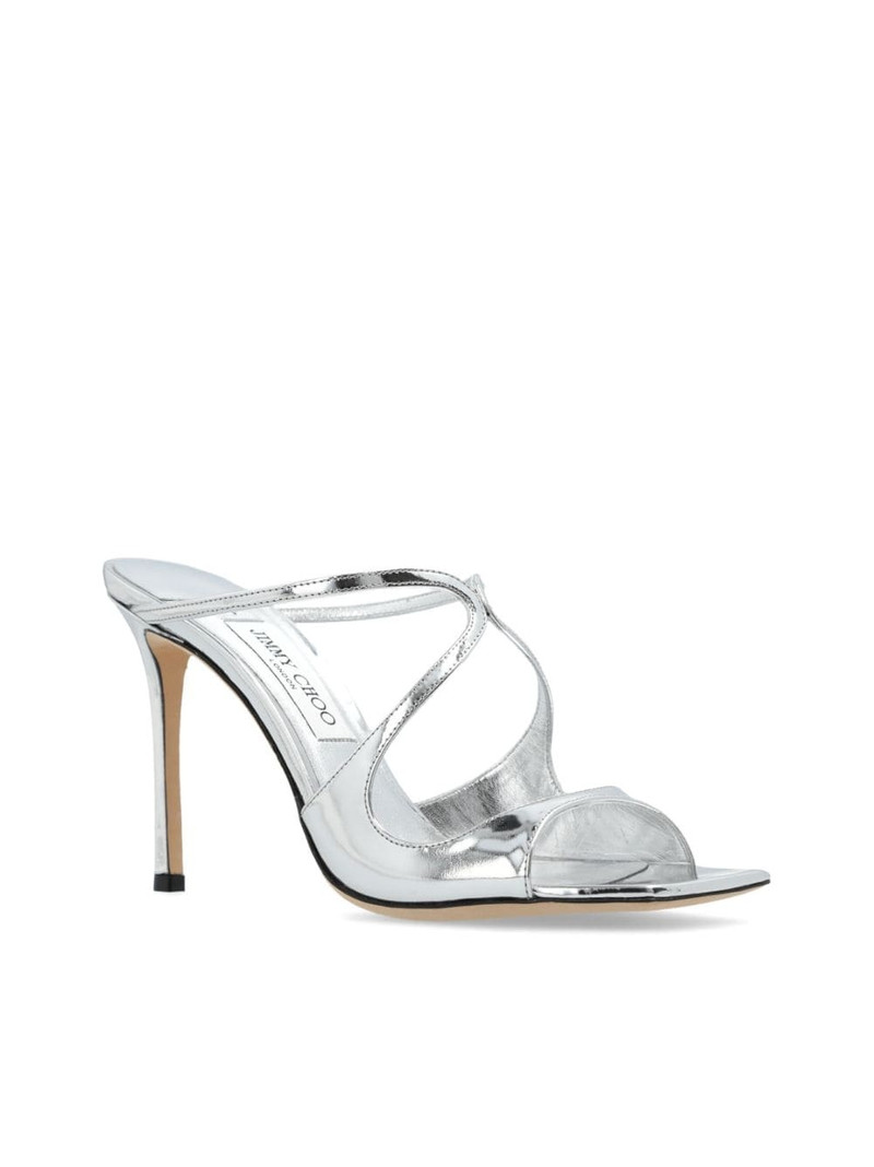 95mm Anise metallic leather mules 4