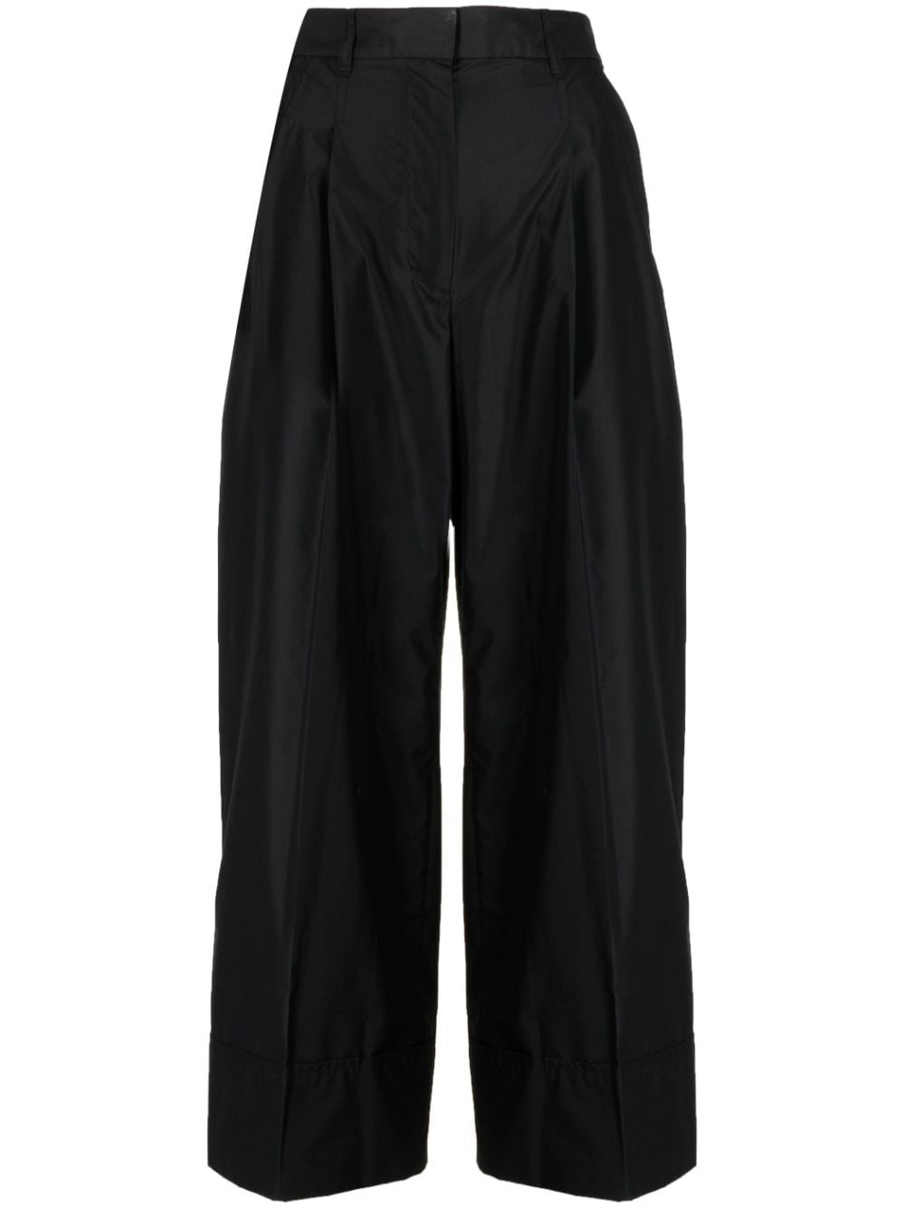 pleat-detailing tailored-cut trousers - 1