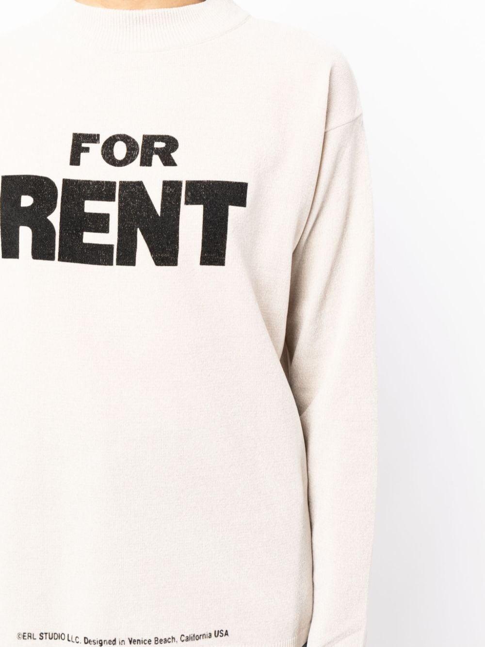 For Rent slogan-print jumper - 5