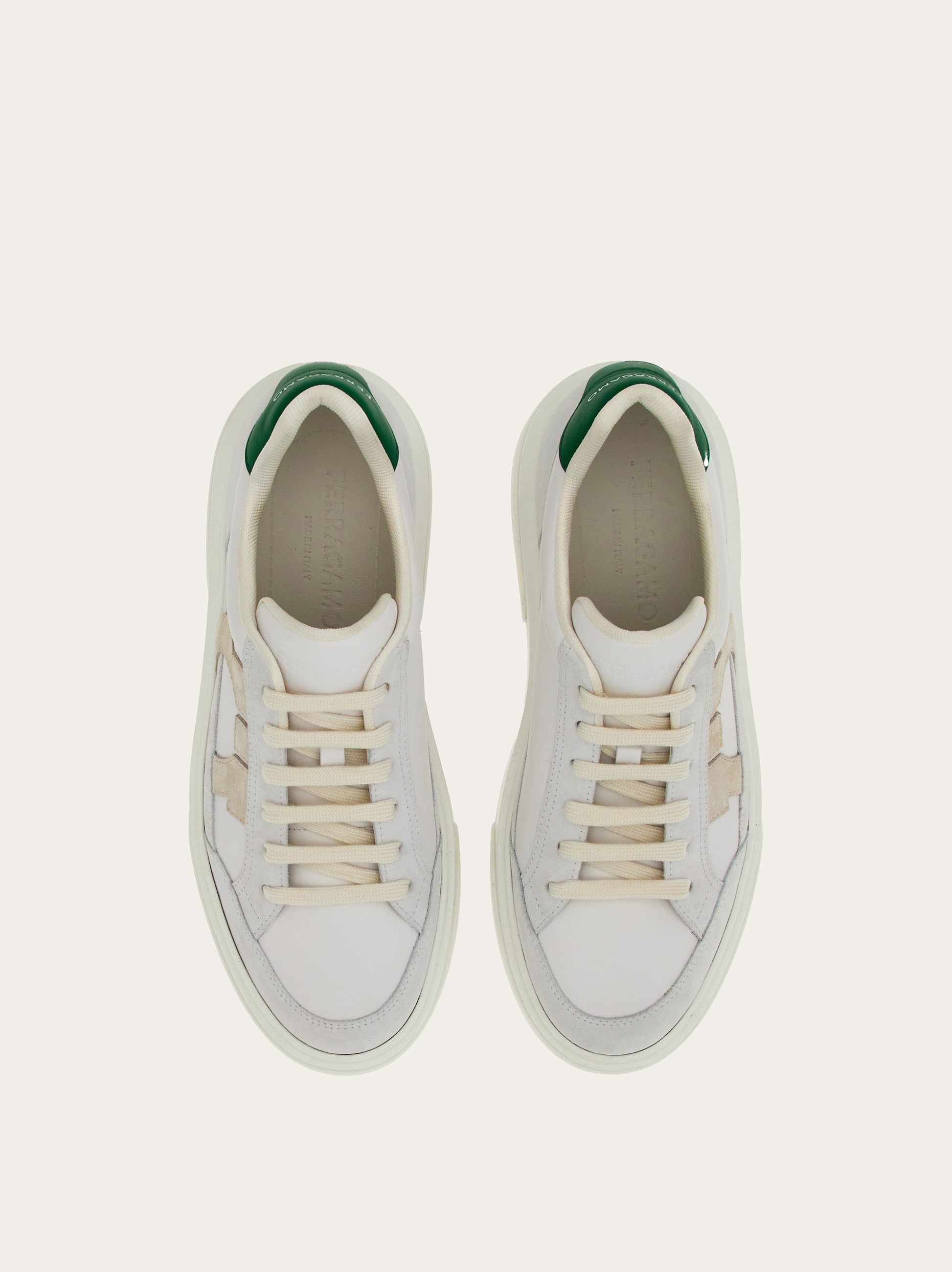 FERRAGAMO Low cut sneaker with Gancini outline | REVERSIBLE