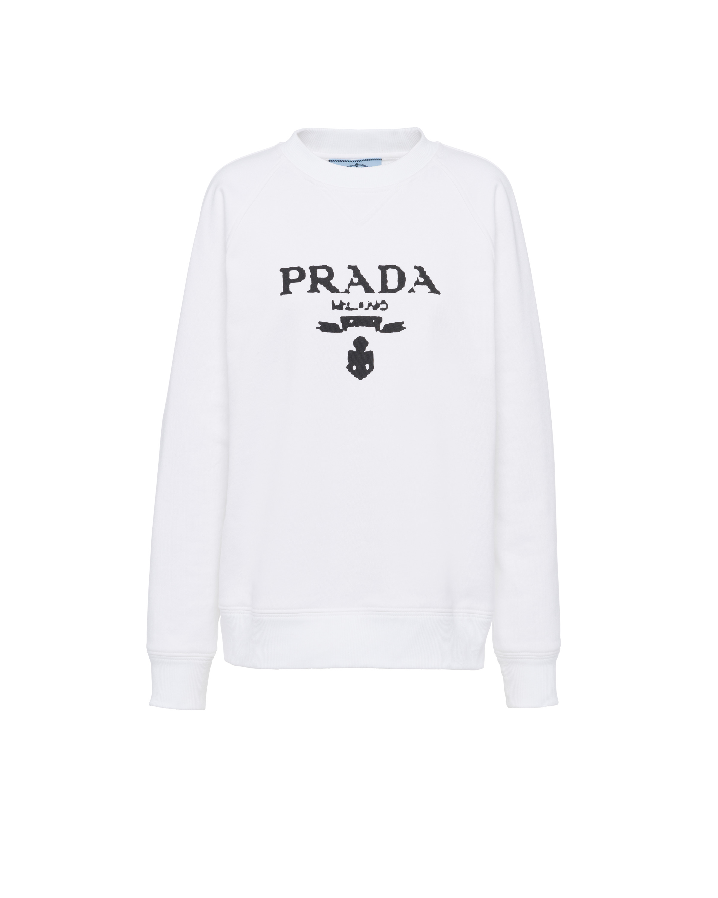 Oversized logo print jersey sweatshirt - 1