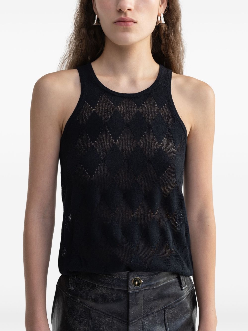 geometric tank top - 4