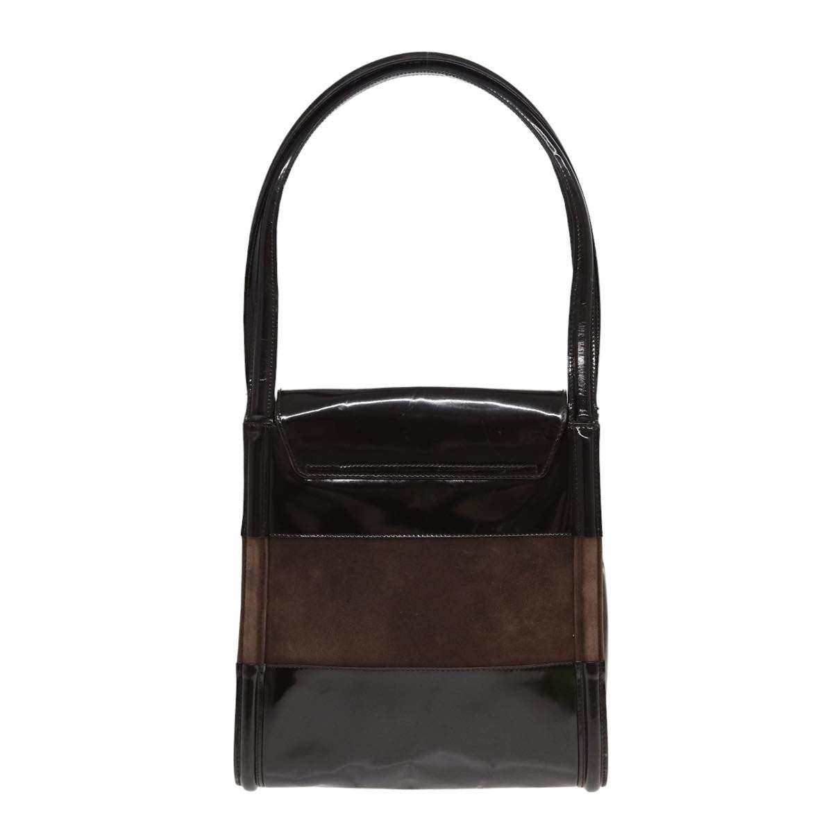 GUCCI Tote Bag Enamel Suede Brown - 2