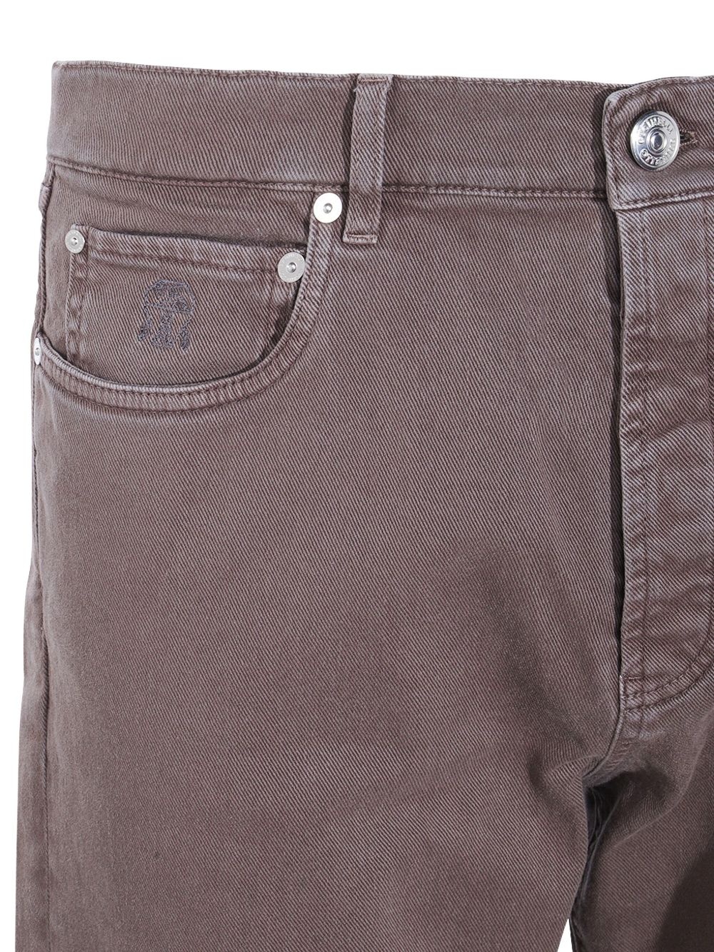 embroidered-pocket trousers - 3