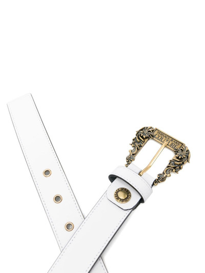 VERSACE JEANS COUTURE logo-buckle leather belt outlook