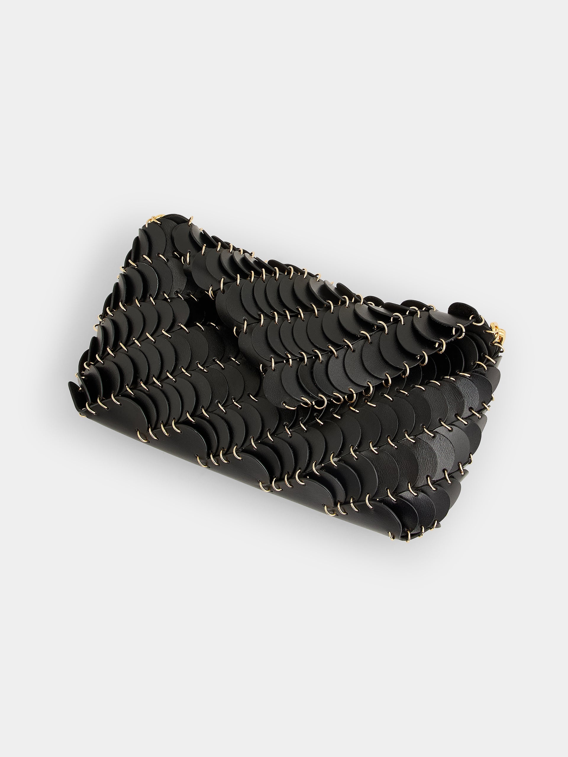 BLACK PACO CLUTCH BAG - 8