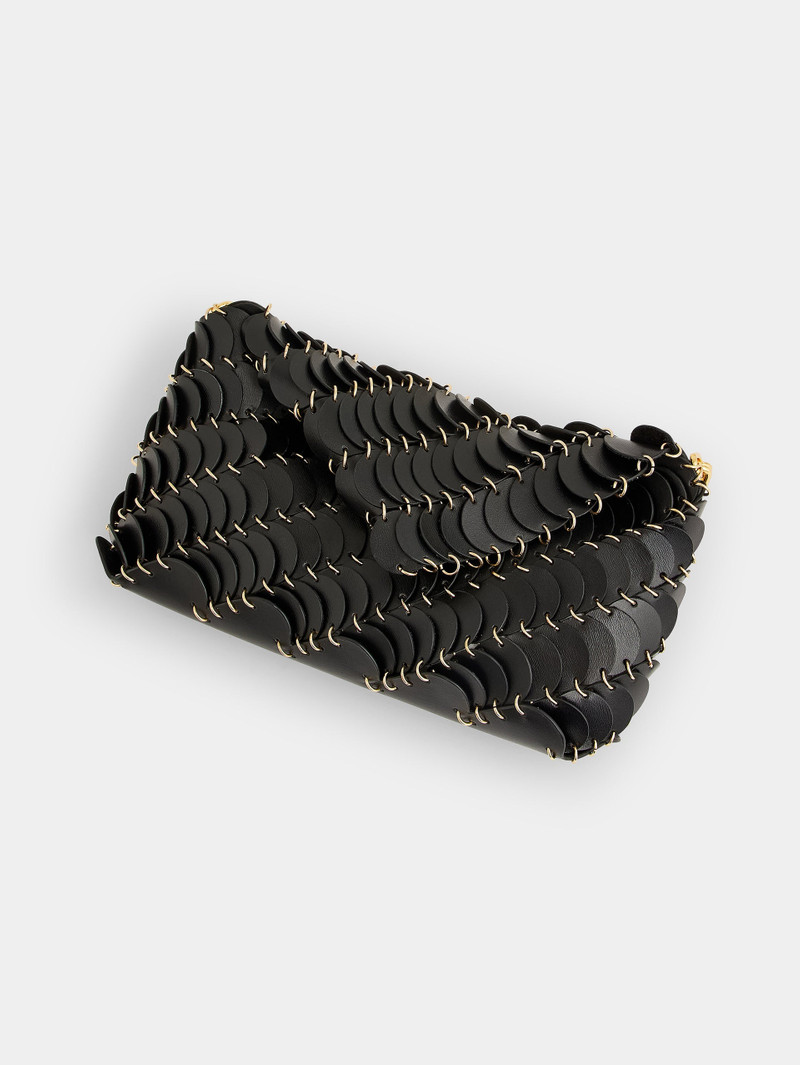 BLACK PACO CLUTCH BAG 8