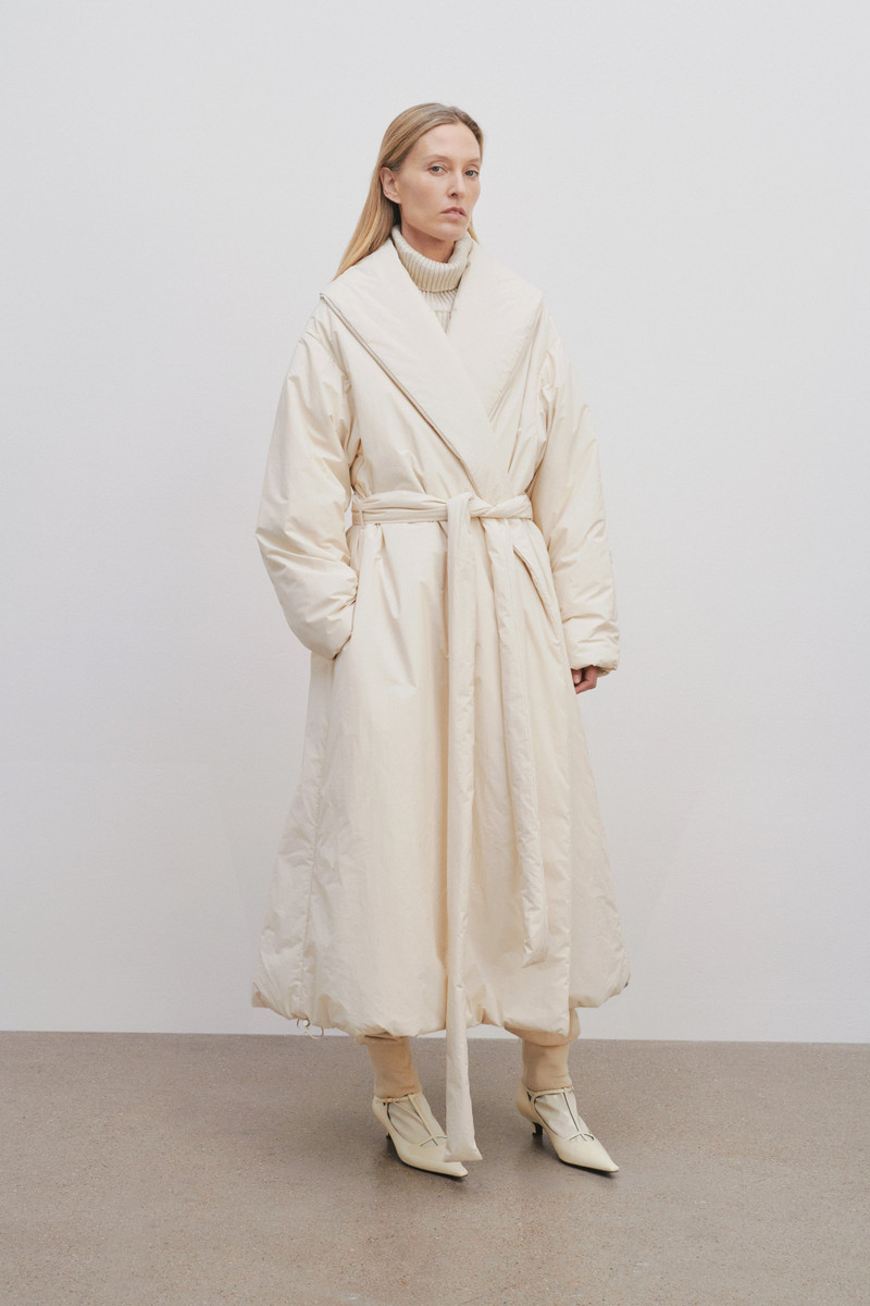 Francine Coat in Silk and Nylon 3