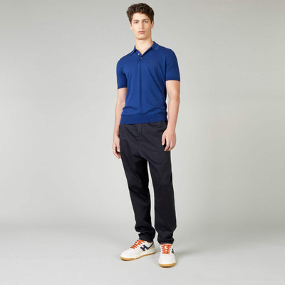 HOGAN Polo Shirt in Cotton Knit Light Blue outlook