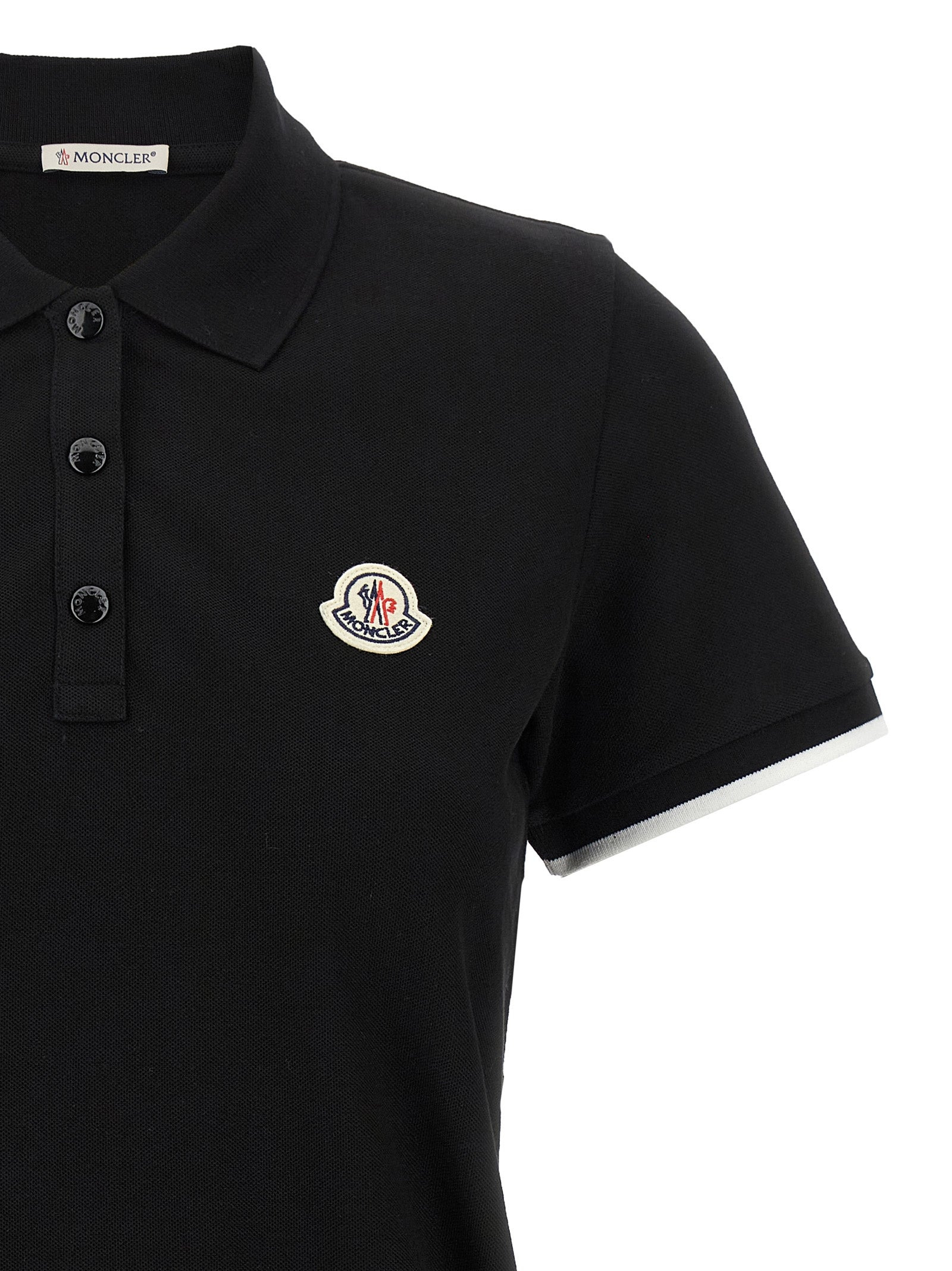 Logo Patch Shirt Polo Black - 3
