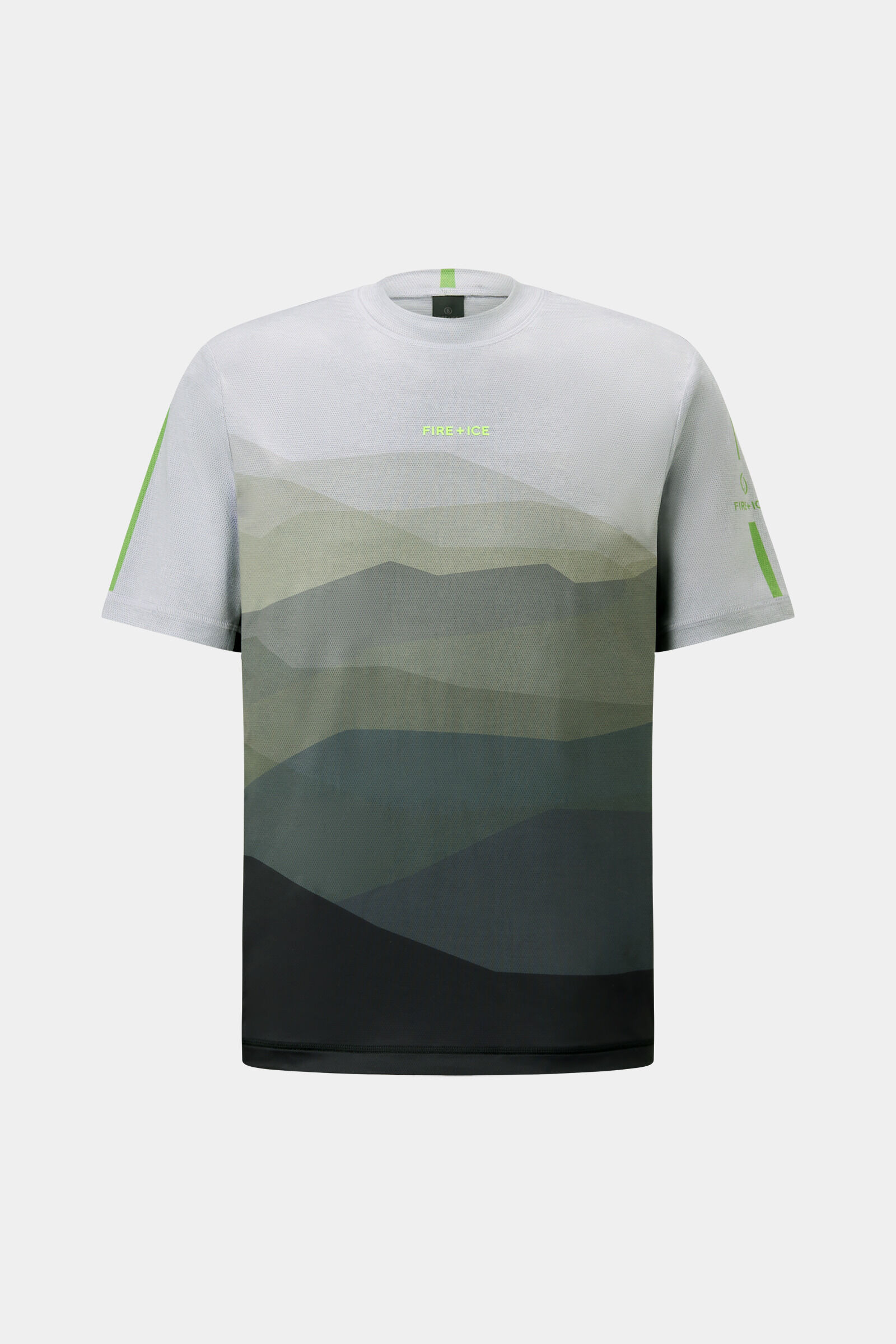 Balduin mesh shirt in Light gray/olive green - 1
