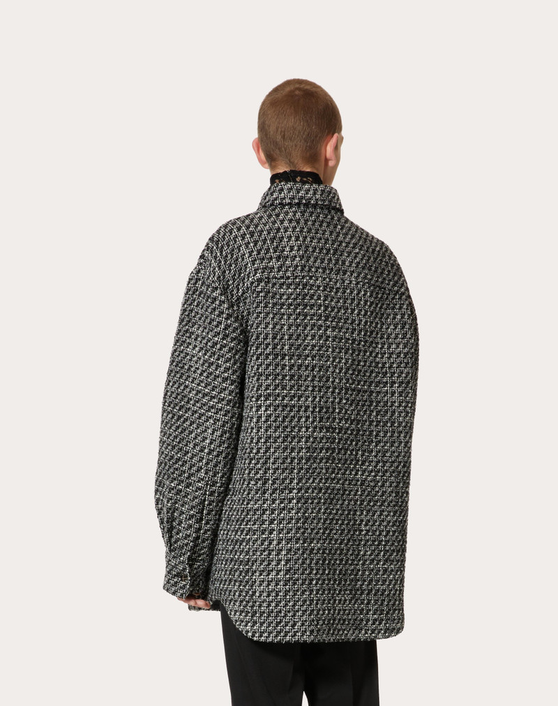TWEED BOUCLÉ WOOL OVERSHIRT 4