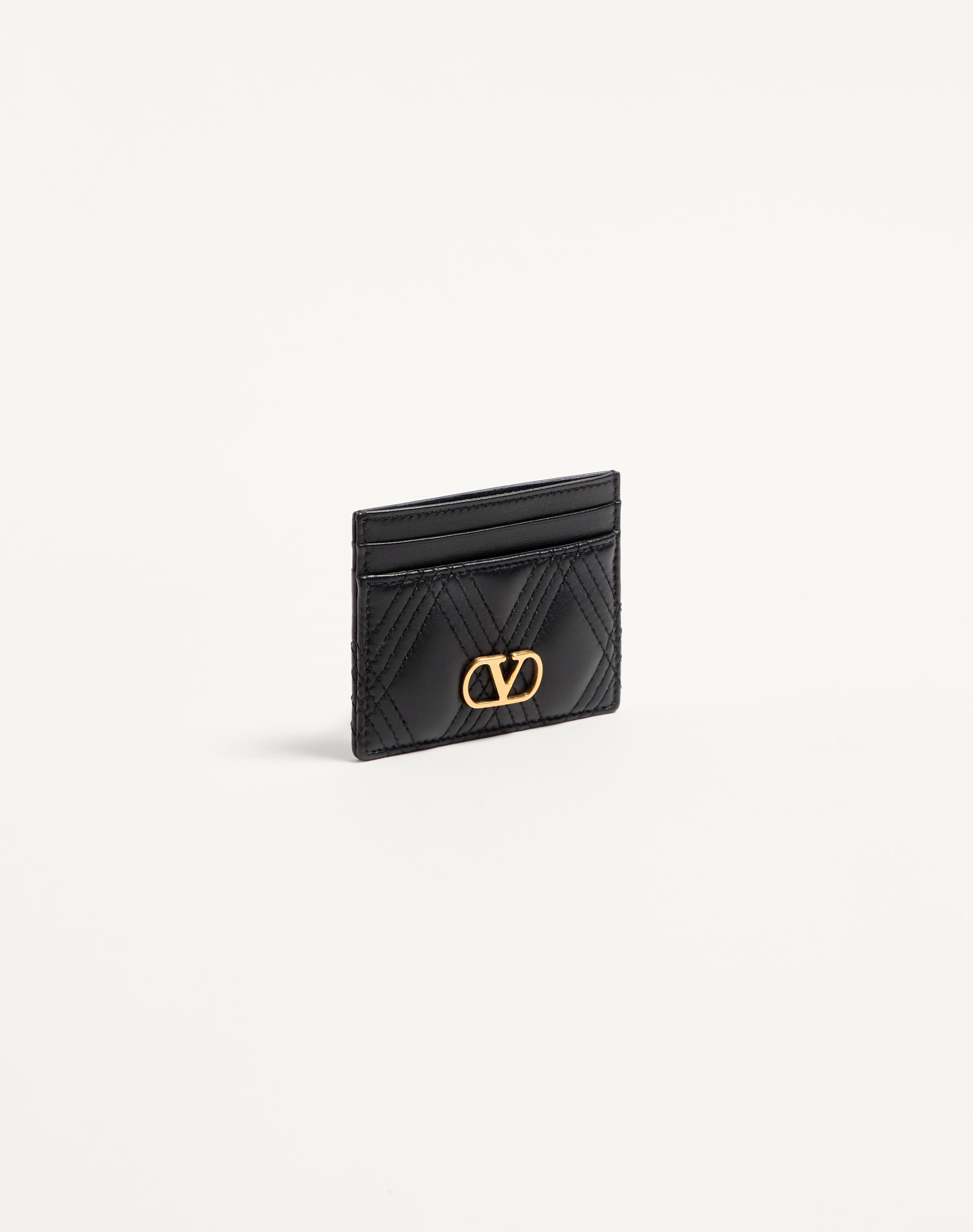 VALENTINO GARAVANI QUILTIE 67 CARDHOLDER IN QUILTED NAPPA LEATHER - 4