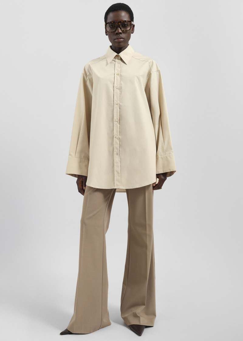 Kent Button Up Shirt - Beige 3
