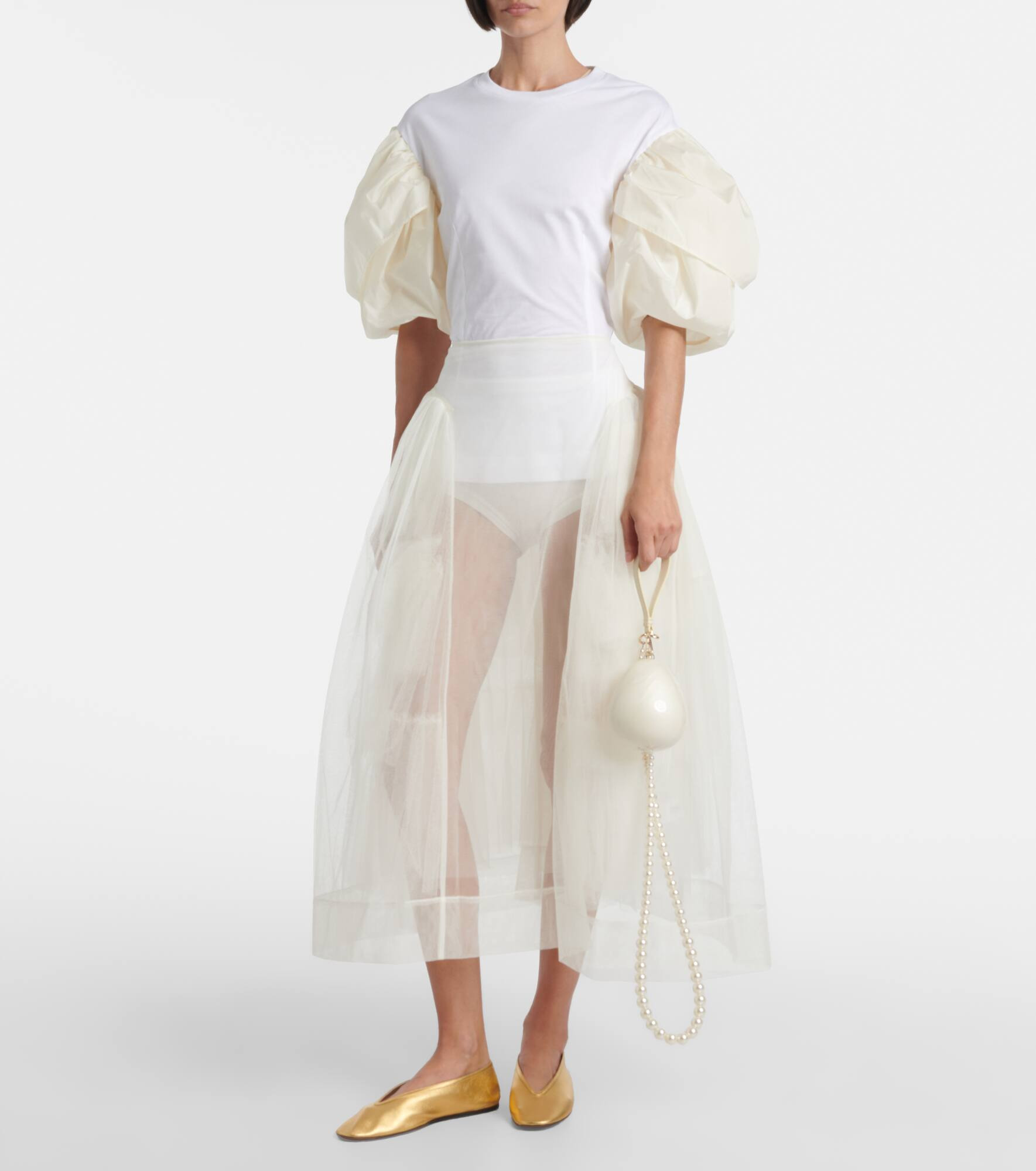 Tulle midi skirt - 2