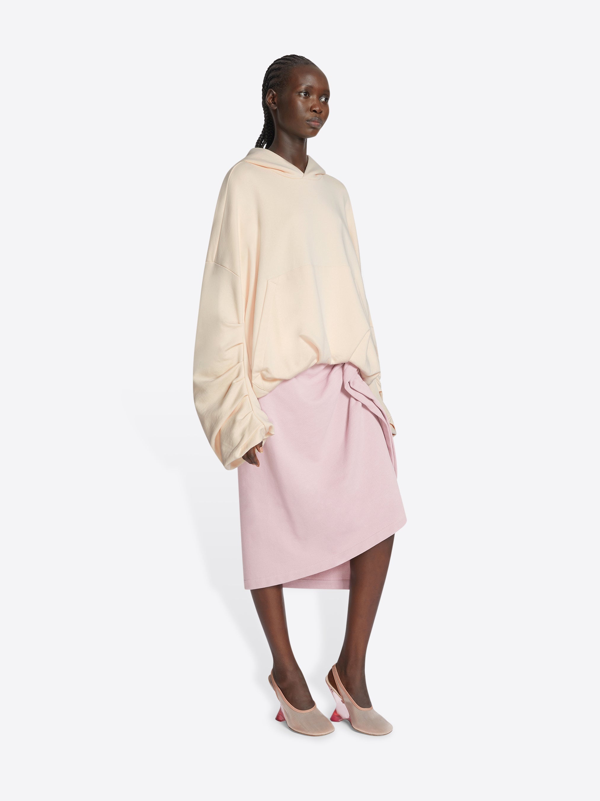 DRAPED HOODIE - 3
