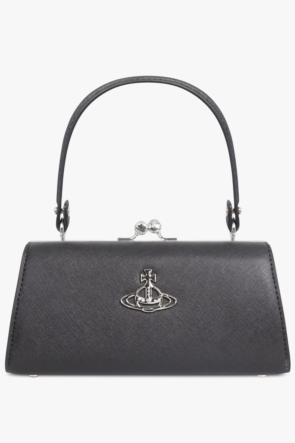 DOLL XL FRAME PURSE | BLACK/SILVER - 1