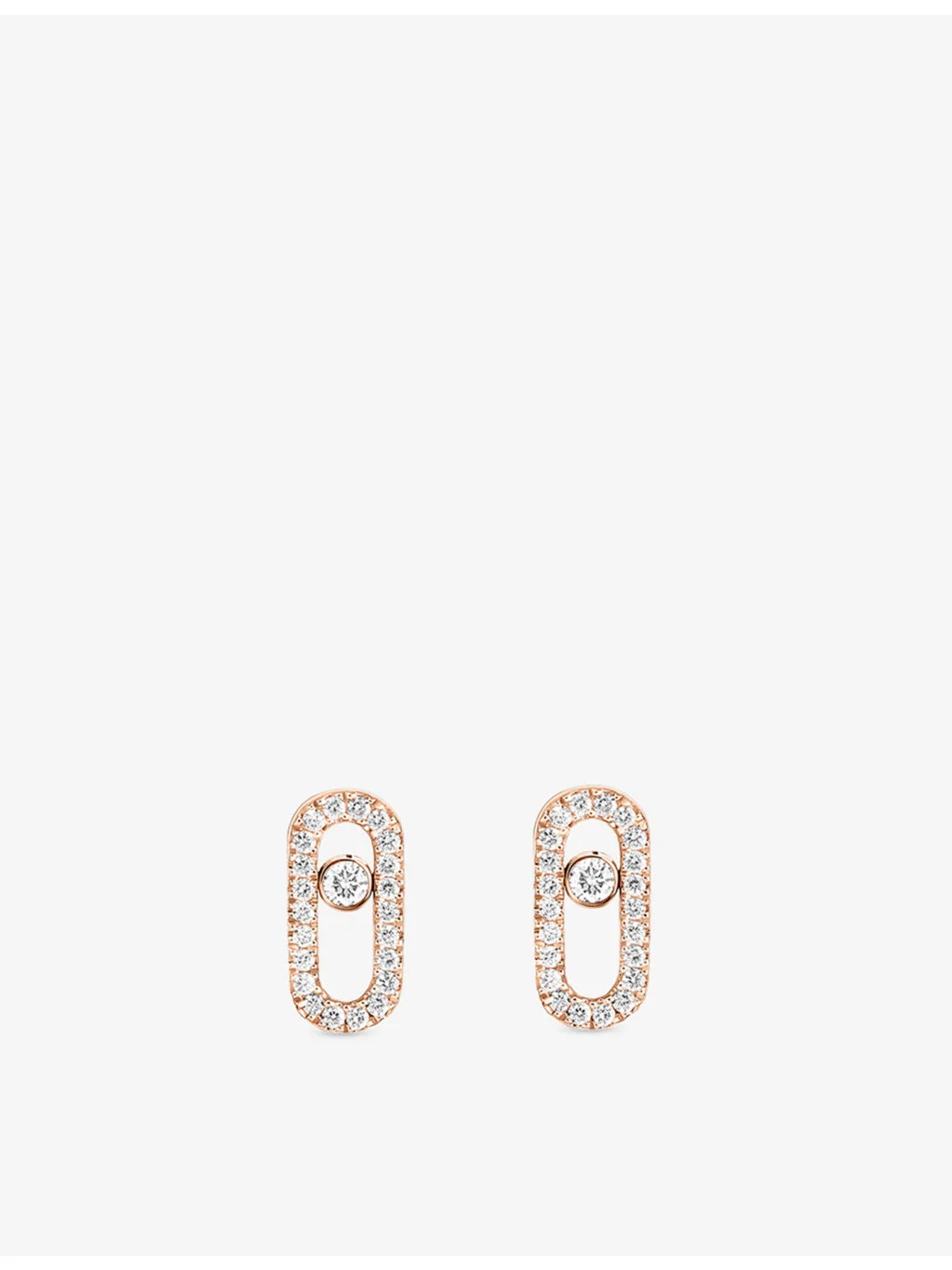 Move Uno 18ct Gold And 0.16ct Diamond Stud Earrings - 1