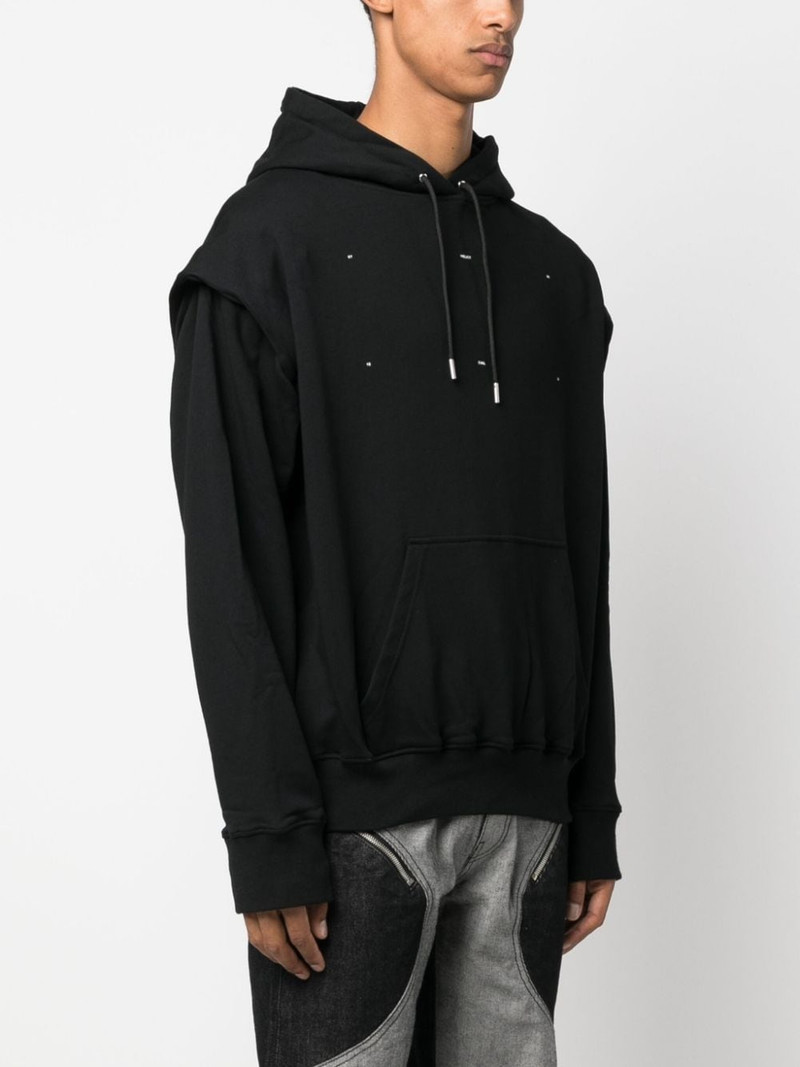 Outline Logo cotton hoodie 3
