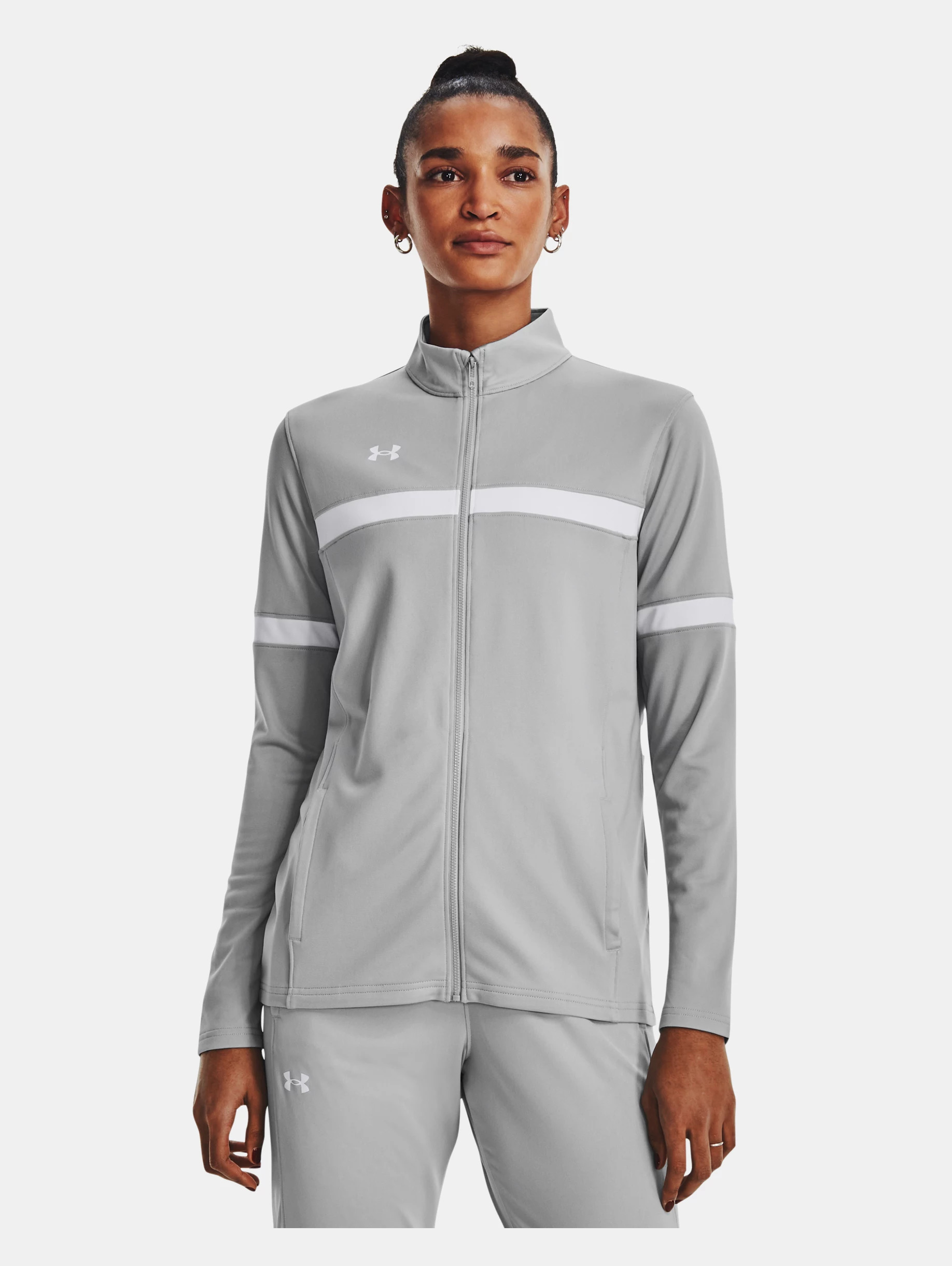 Women's UA Knit Warm Up Team Full-Zip - 2