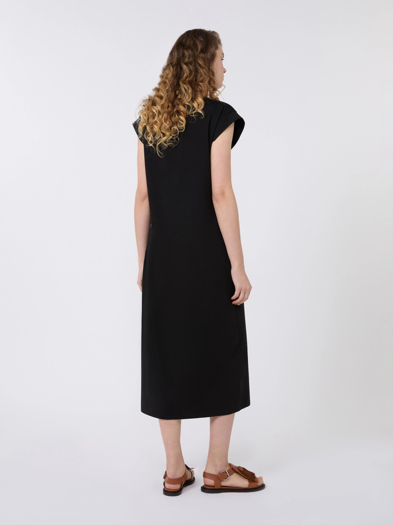 MIRTO Milano jersey dress - BLACK 4